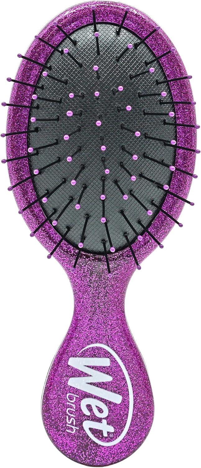 Disney Princess Jasmine Mini Detangler Hair Brush – Purple Glitter