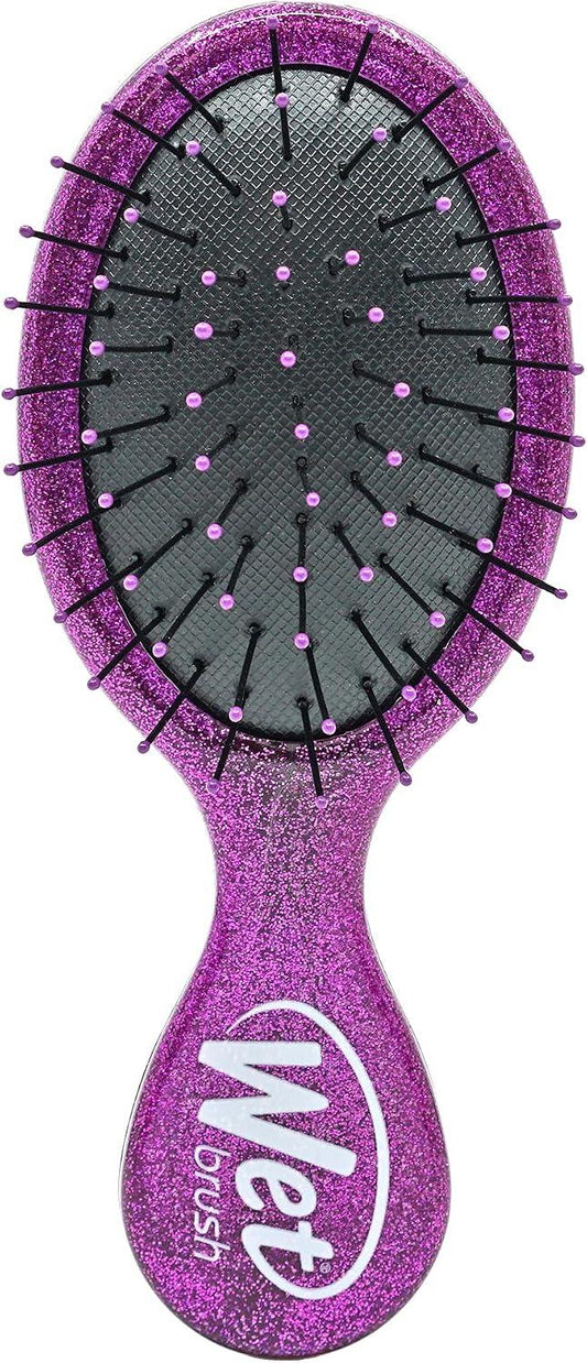 Disney Princess Jasmine Mini Detangler Hair Brush – Purple Glitter