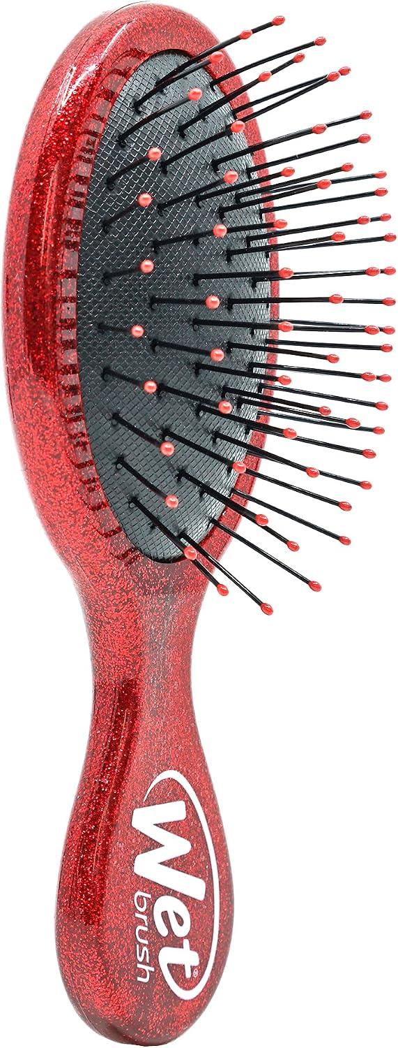 Disney Princess Snow White Mini Detangler Hair Brush – Red Glitter