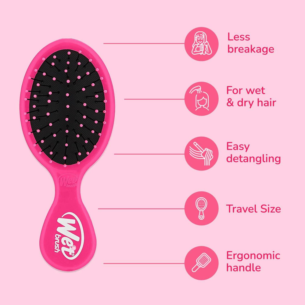 Disney Princess Snow White Mini Detangler Hair Brush – Red Glitter