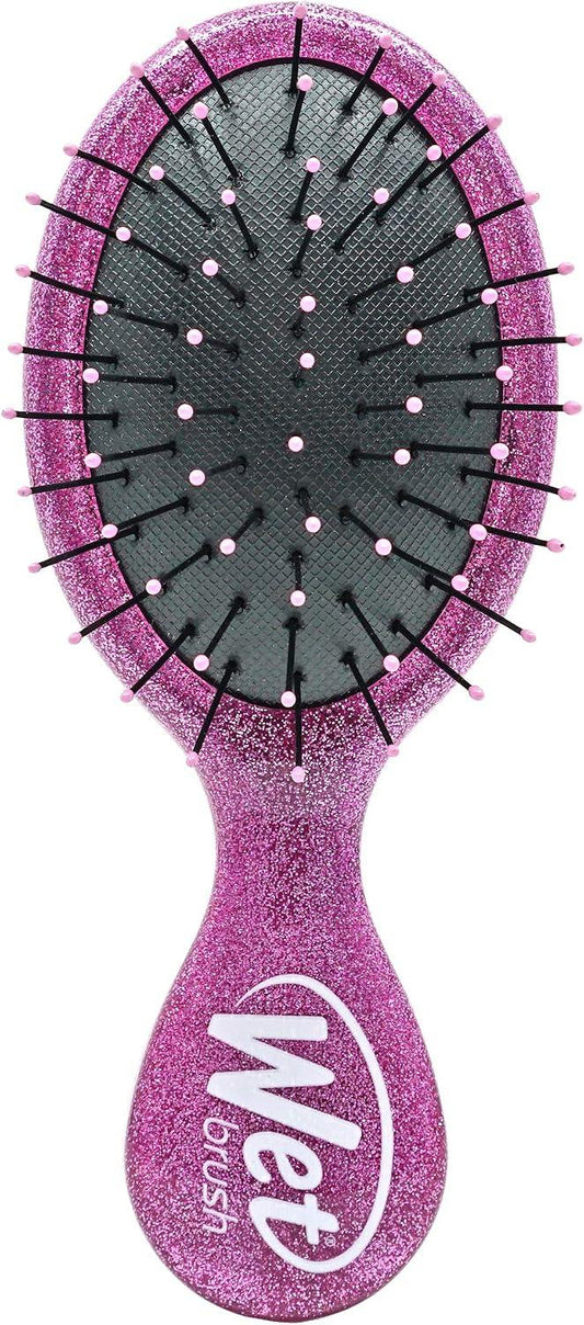 Disney Princess Rapunzel Mini Detangler Hair Brush – Pink Glitter