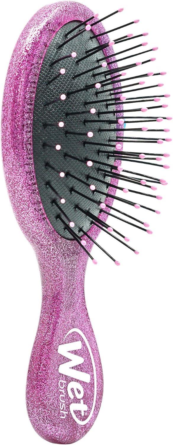 Disney Princess Rapunzel Mini Detangler Hair Brush – Pink Glitter