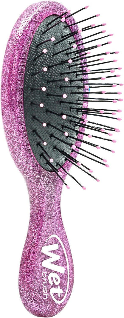 Disney Princess Rapunzel Mini Detangler Hair Brush – Pink Glitter