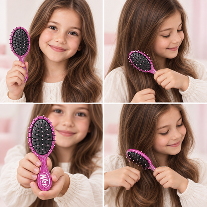 Disney Princess Rapunzel Mini Detangler Hair Brush – Pink Glitter