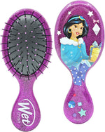 Disney Princess Jasmine Mini Detangler Hair Brush – Purple Glitter
