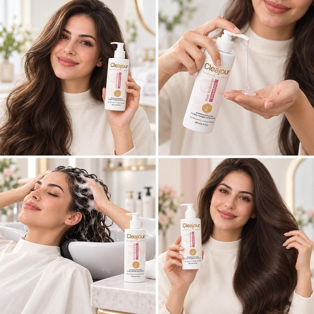 Root Recharge Shampoo for Weak, Damaged & Thinning Hair – Sulfate-Free Postbiotics Formula - 200ml