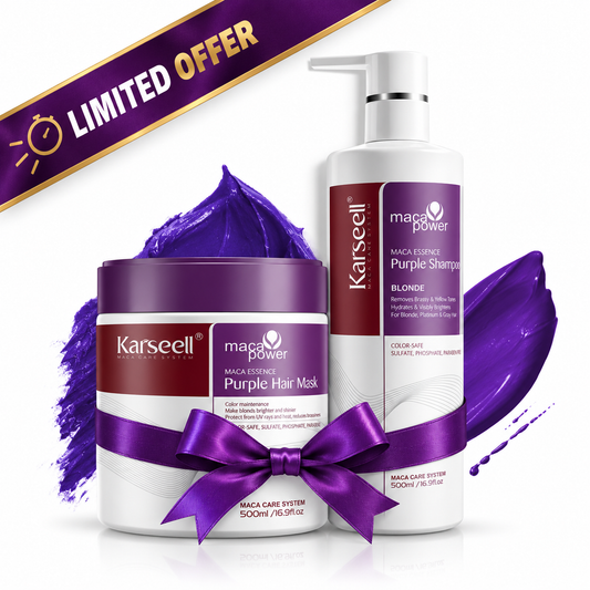 Maca Power Purple Hair Mask 500ml + Maca Power Purple Shampoo 500ml