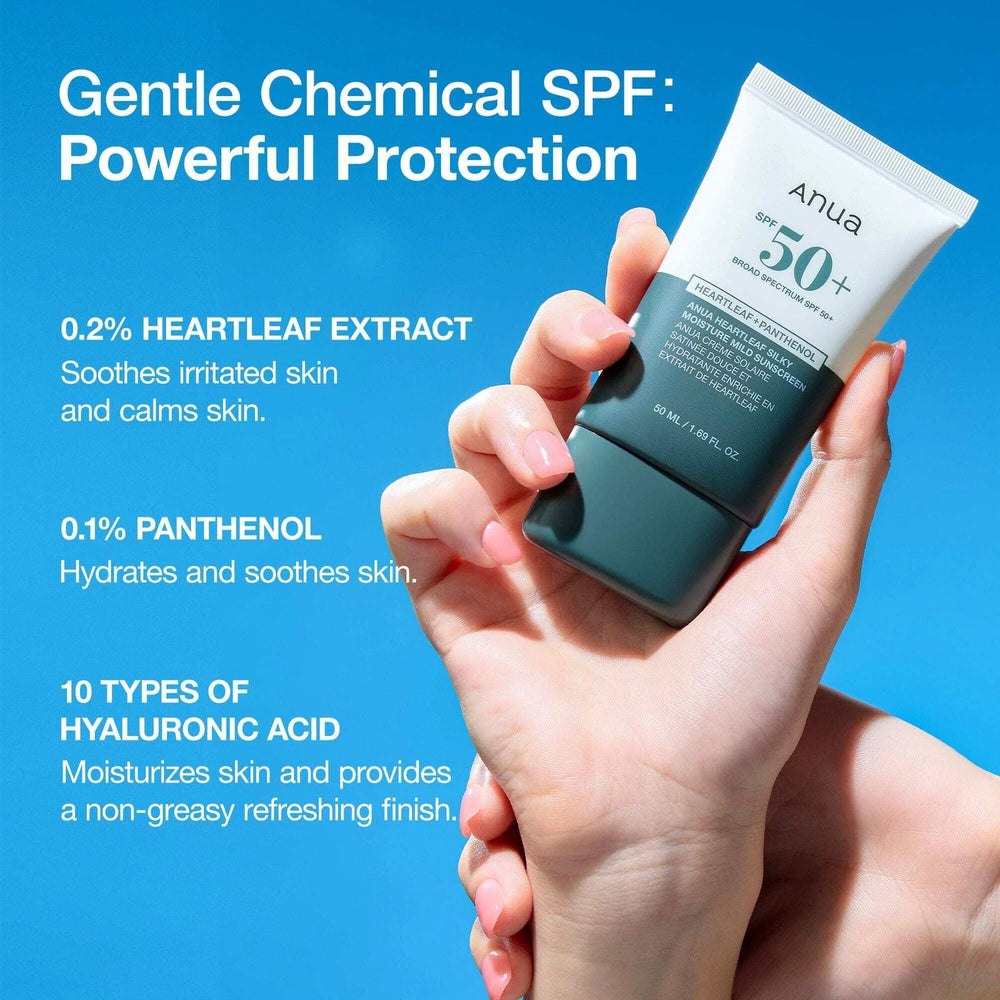 ANUA HEARLEAF SILKY MOISTURE SUNCREAM 50ml
